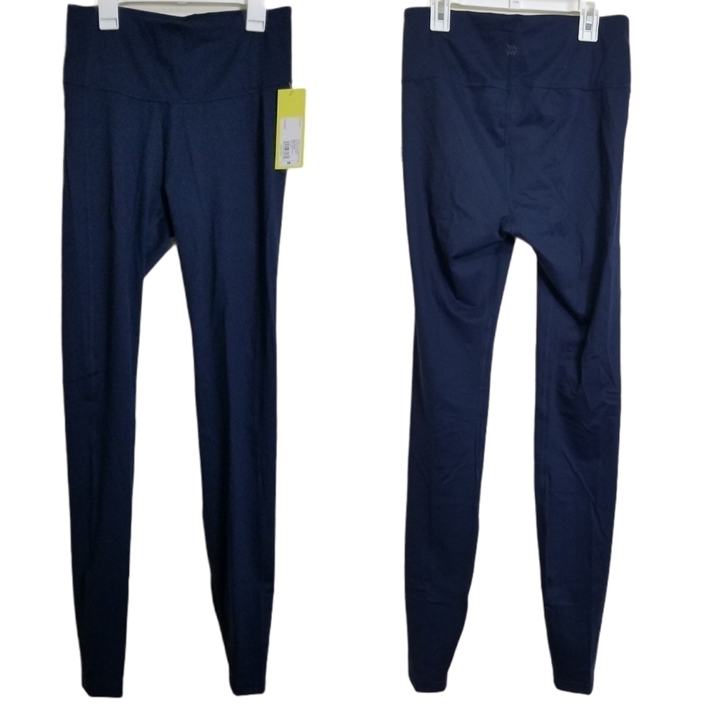 All In Motion Navy Blue High Rise Athletic Stretch Legging M